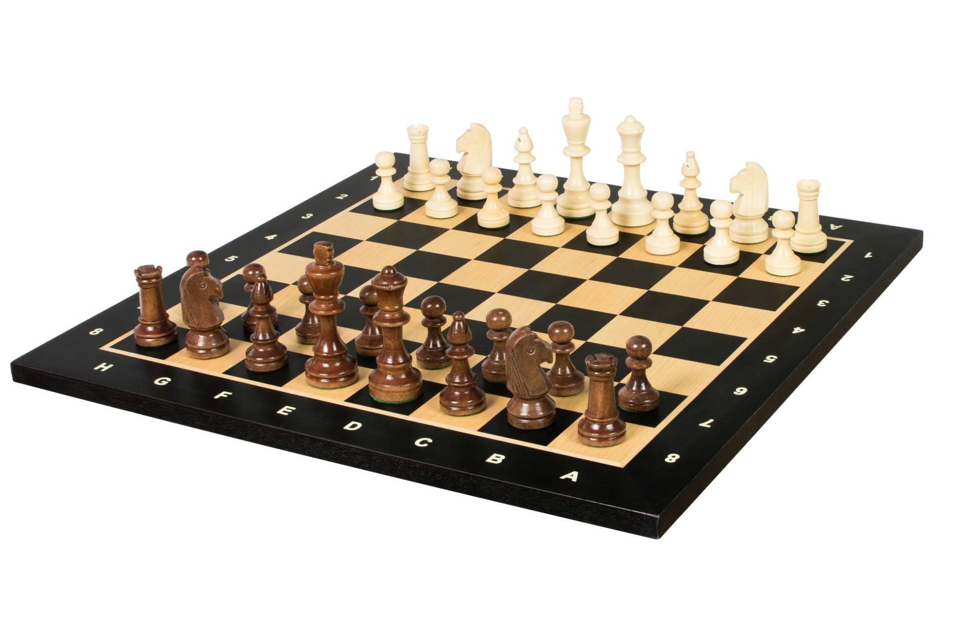 Tournament chess set No. 4 - 40 mm chessboard + Sunrise Staunton 78 mm pieces - e4f20eb447187a836505e25dabf4dca9
