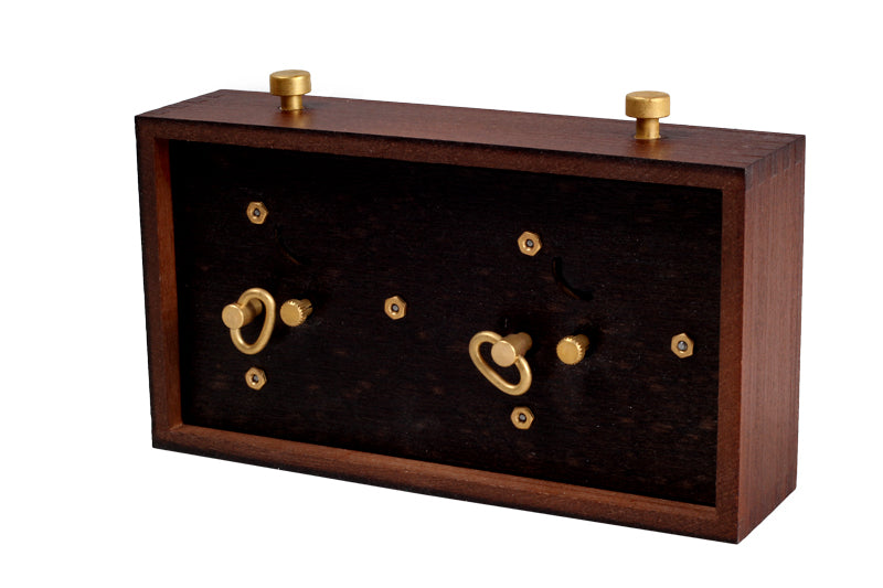 Wooden BHB chess clock without stand – DARK SMALL - Wooden BHB chess clock without stand – DARK SMALL