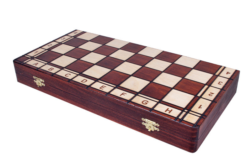 JUPITER" No. 4 Tournament Wooden Chess Set (42x42cm) burned and weighted - JUPITER" No. 4 Tournament Wooden Chess Set (42x42cm) burned and weighted