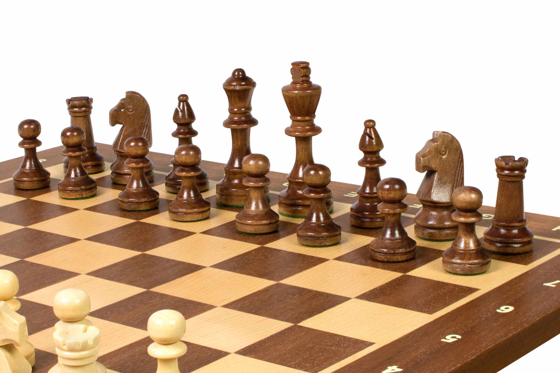 Tournament chess set No. 4 - 40 mm chessboard + Sunrise Staunton 78 mm pieces - f5d5ca52434121d160159e4c91e56cf8