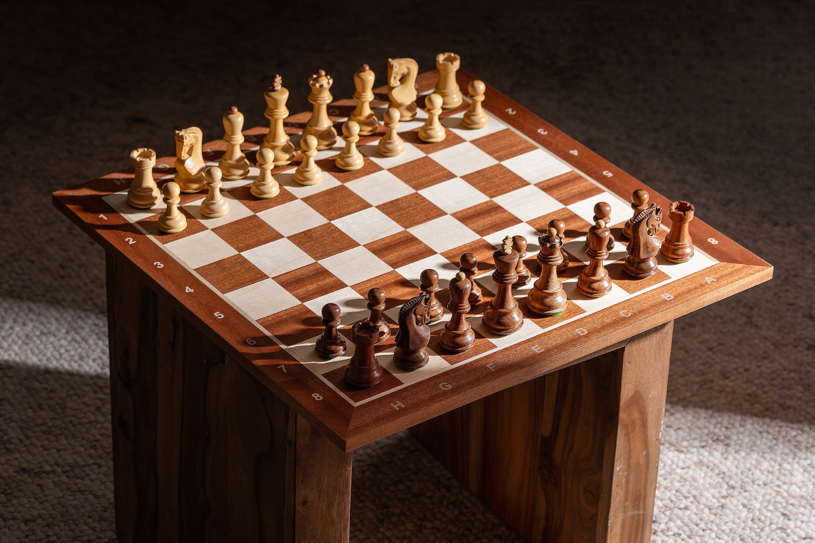 Size No 5 (with coordinates) mahogany/sycamore - Size No 5 (with coordinates) mahogany/sycamore