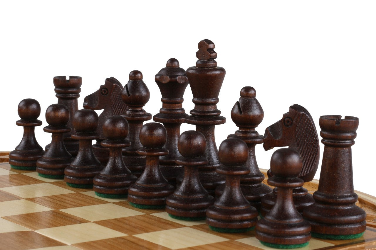 Chess Rubin - hand-carved round case (33cm) - Chess Rubin - hand-carved round case (33cm)