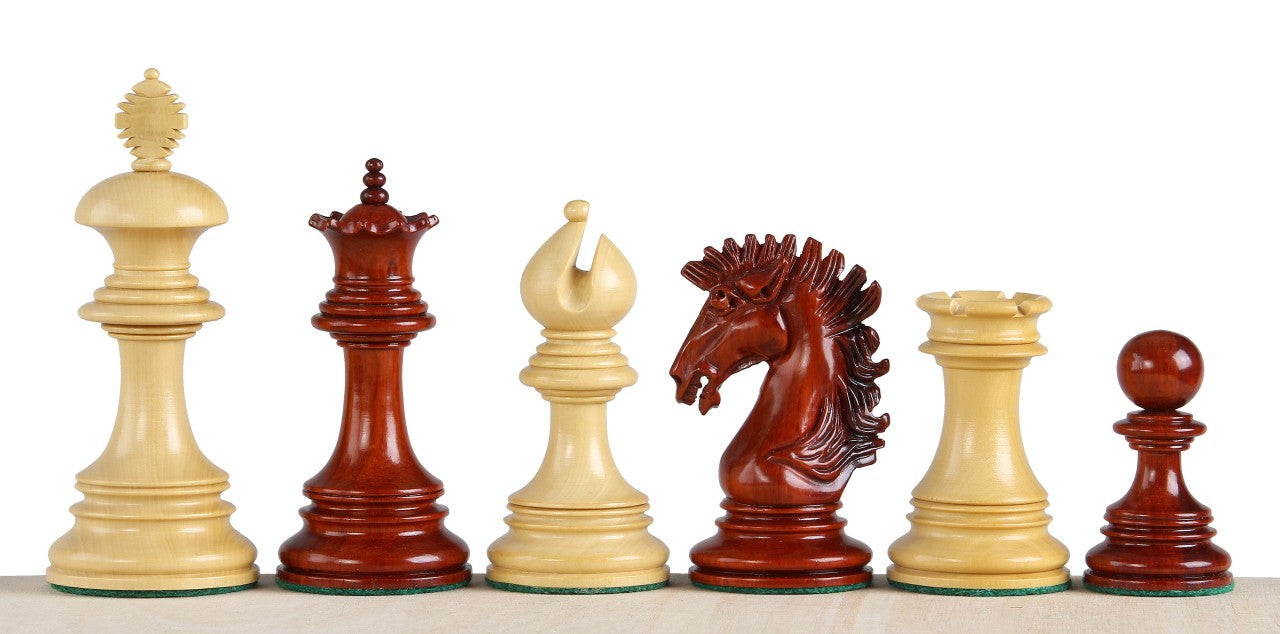 Chess pieces Sunrise Redwood 3,75 inch king height - Chess pieces Sunrise Redwood 3,75 inch king height