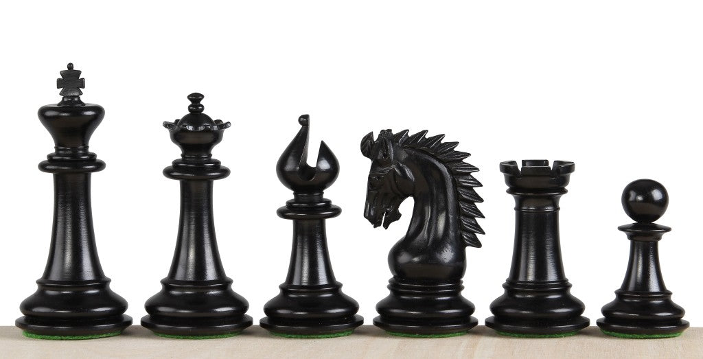 Sheikh Ebony Chess Figures 3.75 inches - Sheikh Ebony Chess Figures 3.75 inches