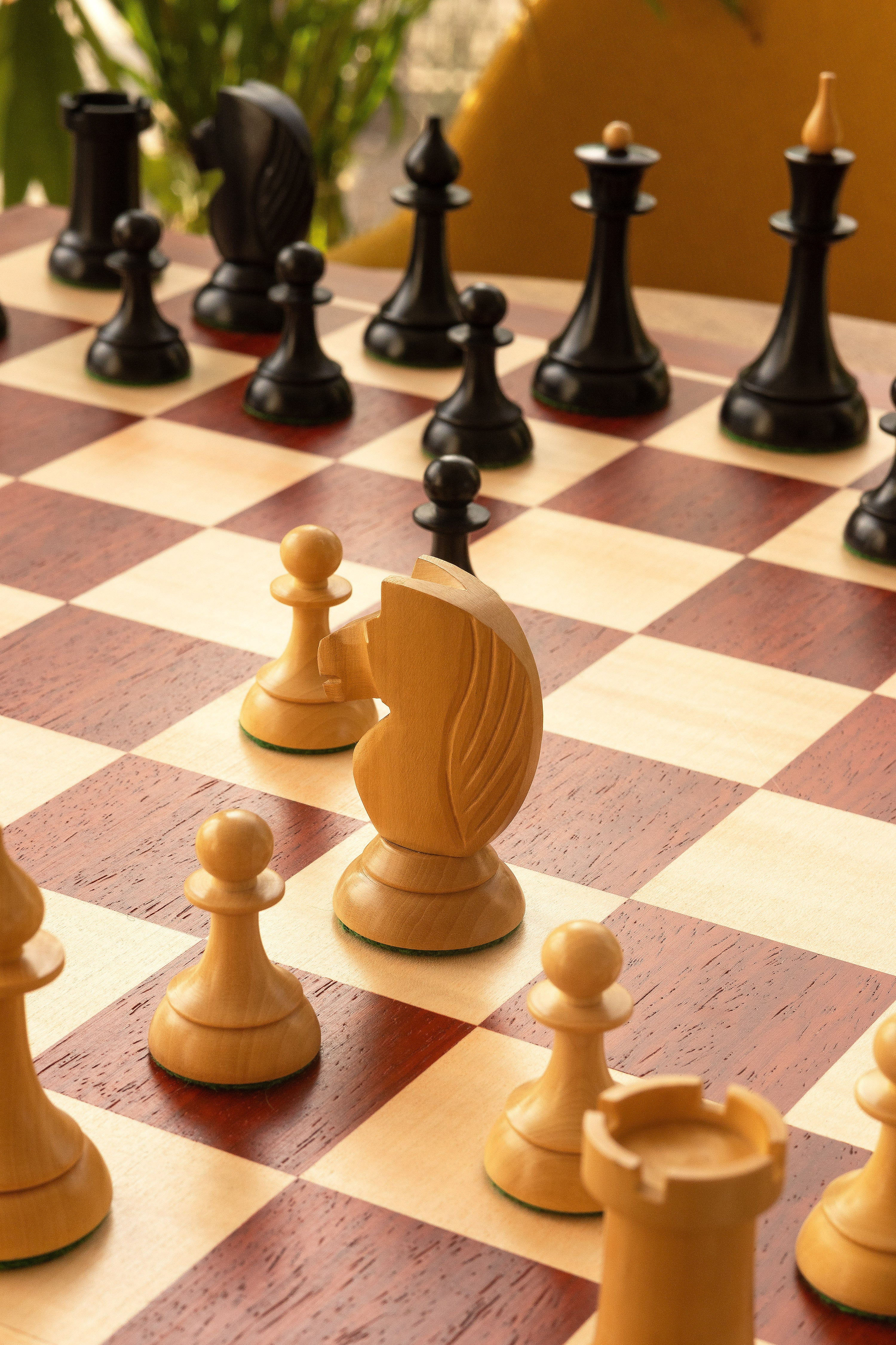 Chess pieces Queen's Gambit 1957 Boxwood/Ebonised '4 - Chess pieces Queen's Gambit 1957 Boxwood/Ebonised '4