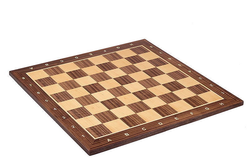 No6 Walnut Chessboard+3.75" French Ebonised pieces - No6 Walnut Chessboard+3.75" French Ebonised pieces