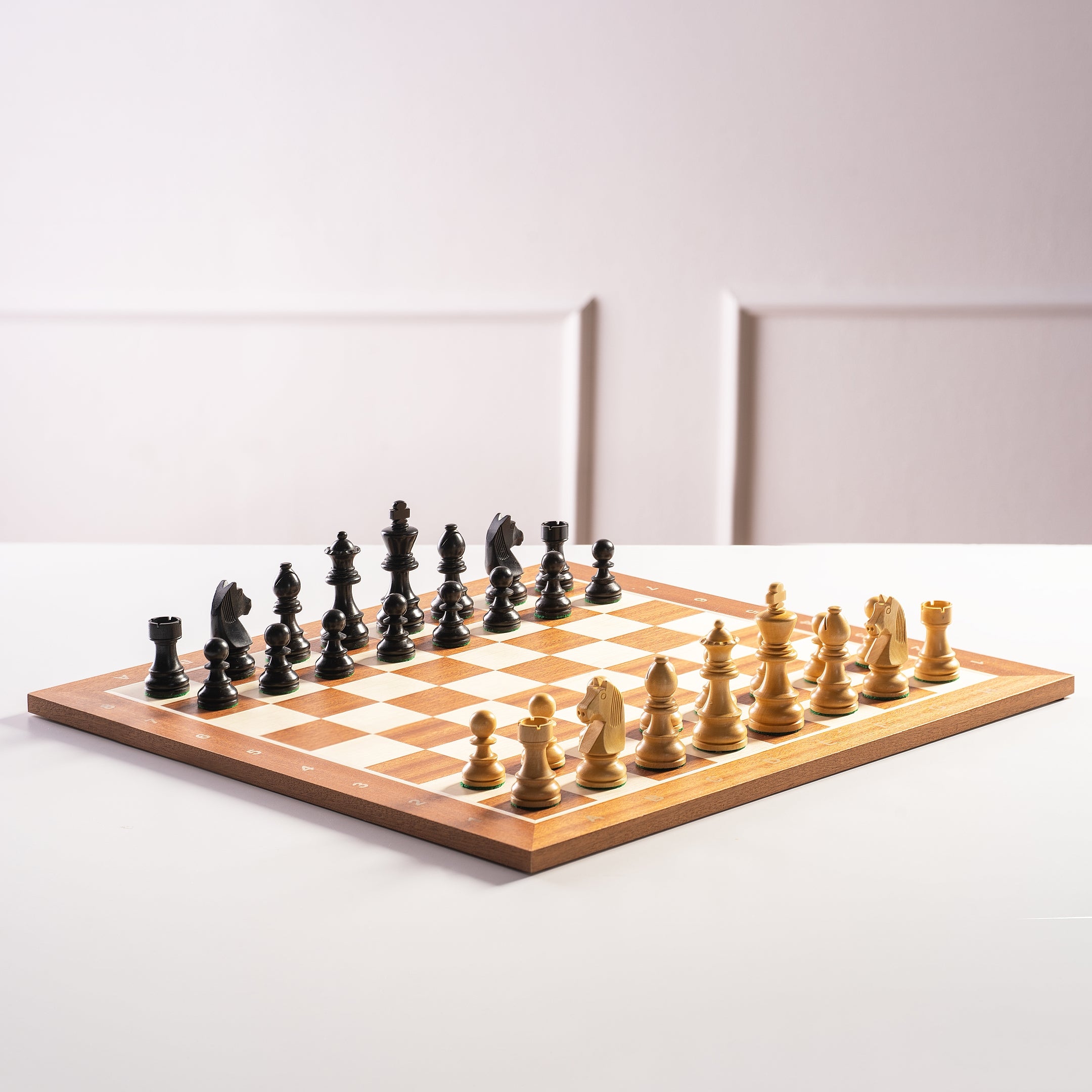 Tournament chess set No. 5 - 50mm board + German Knight 3.5" pieces - dafcf5bf5d8120871e1e2d8d7e759580