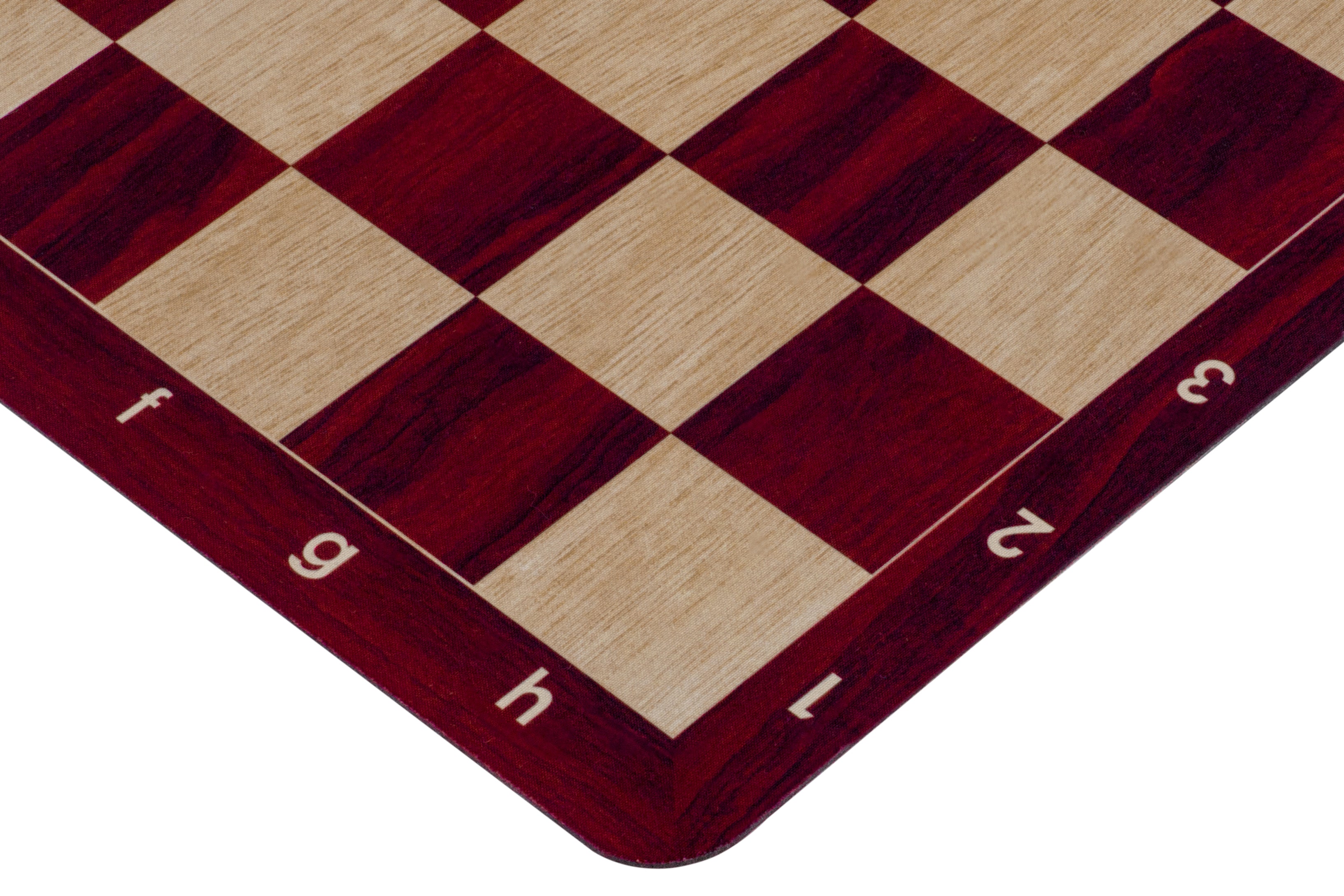 Roll-up chessboard no. 6 (51 cm), non-slip MAHOGANY bottom - Roll-up chessboard no. 6 (51 cm), non-slip MAHOGANY bottom