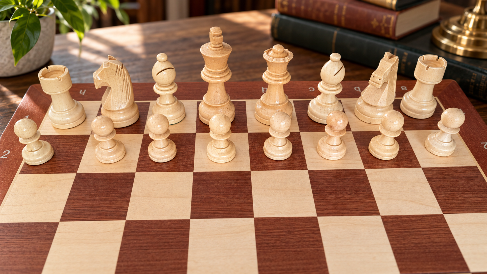 Wooden magnetic chess set + wooden checkers (38x38cm) - Wooden magnetic chess set + wooden checkers (38x38cm)