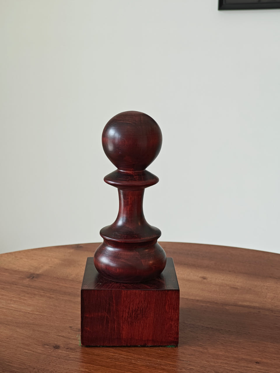 Wooden Chess Trophie - Black Pawn - Wooden Chess Trophie - Black Pawn