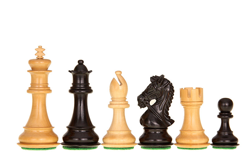 Kings Bridal Ebonised 4'' chess pieces - Kings Bridal Ebonised 4'' chess pieces