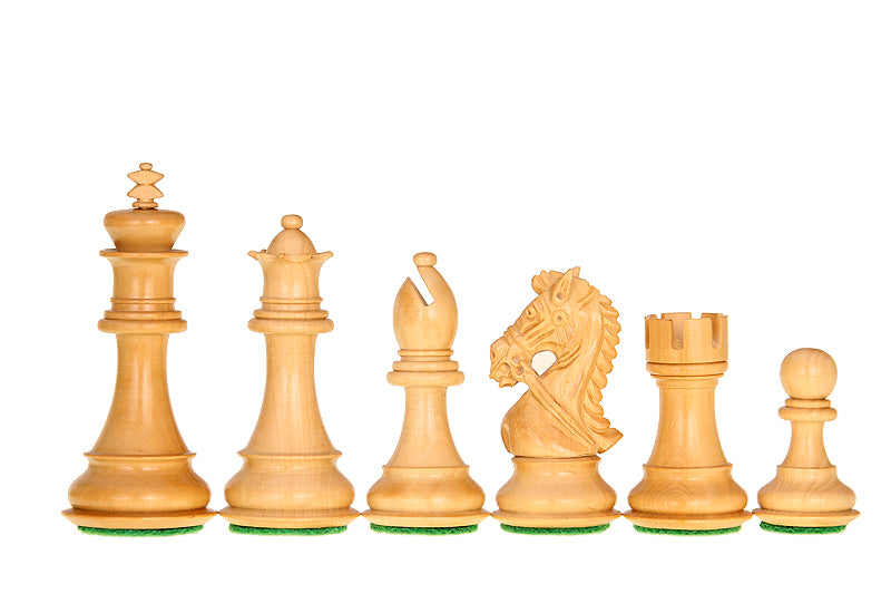 Kings Bridal Acacia/Boxwood 4'' chess pieces - ef49ee4ae34933f1e7a9db6f736adbde