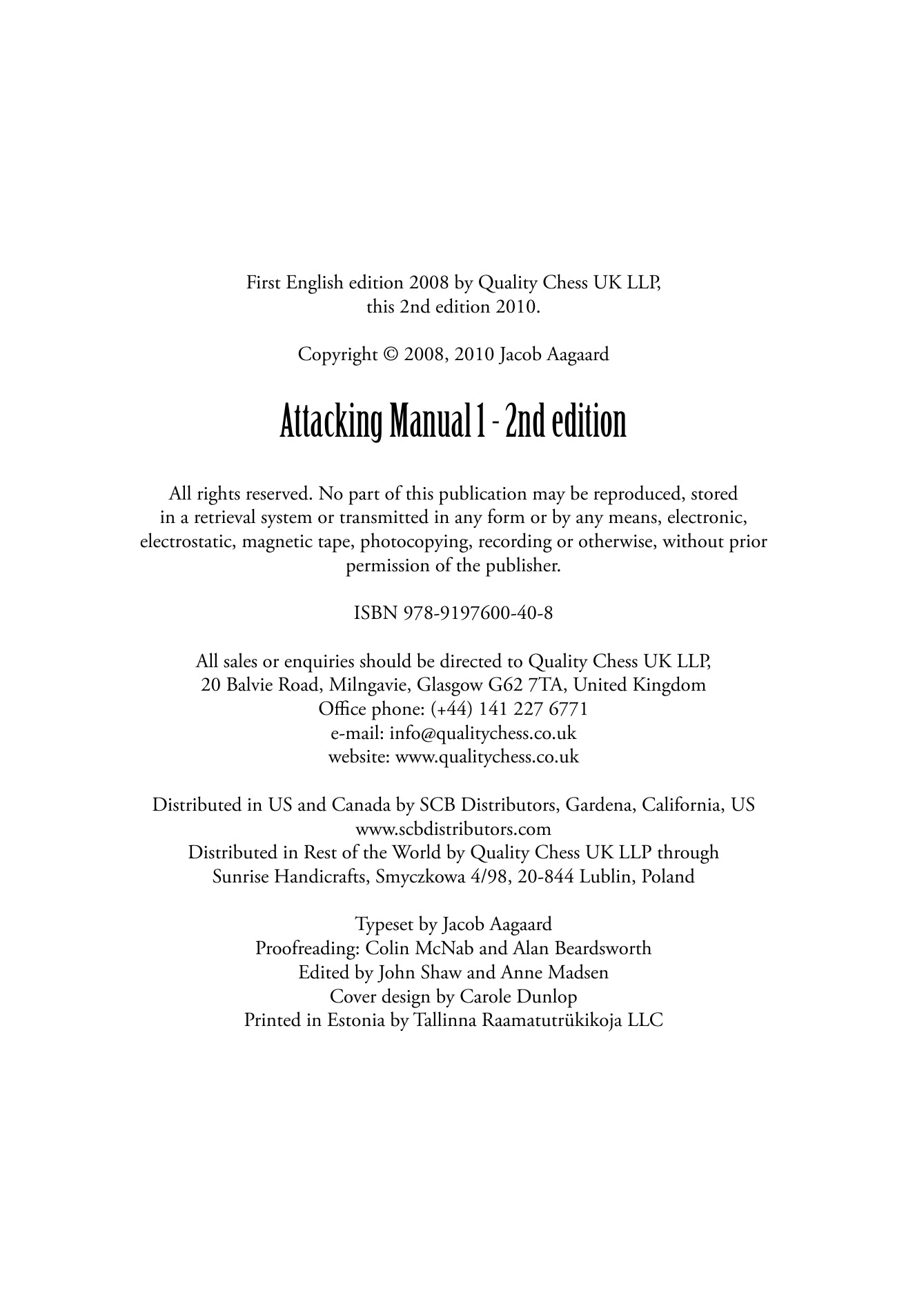 The Attacking Manual 1, 2.ª edición, de Jacob Aagaard (tapa blanda) - The Attacking Manual 1, 2.ª edición, de Jacob Aagaard (tapa blanda)
