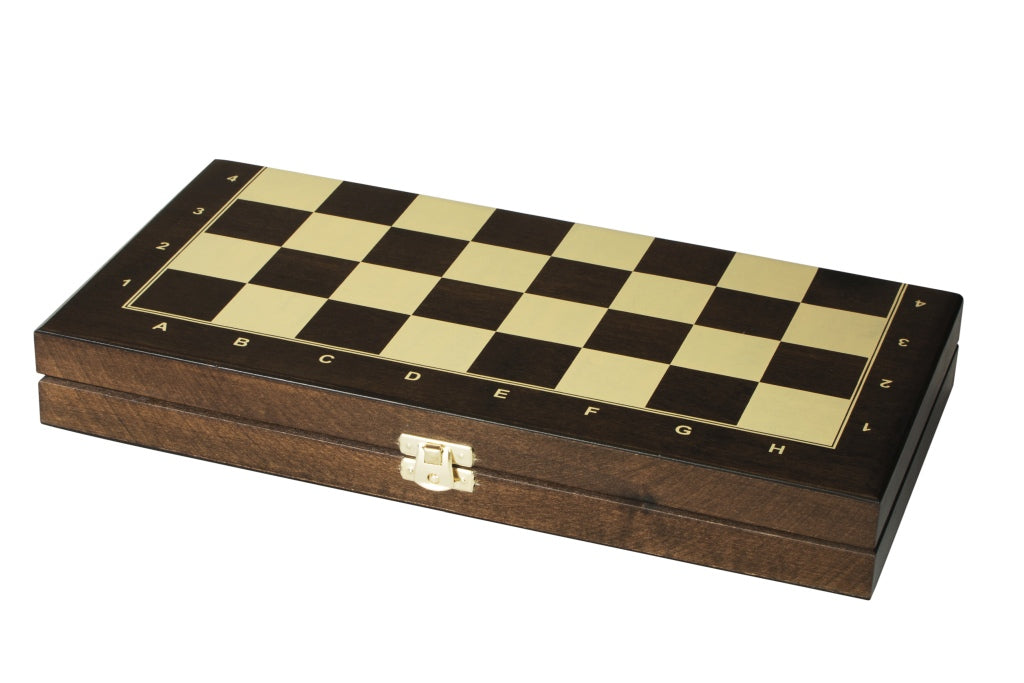 Wooden chessboard case with insert (35 x 35 cm), field 35 x 35 mm - Wooden chessboard case with insert (35 x 35 cm), field 35 x 35 mm