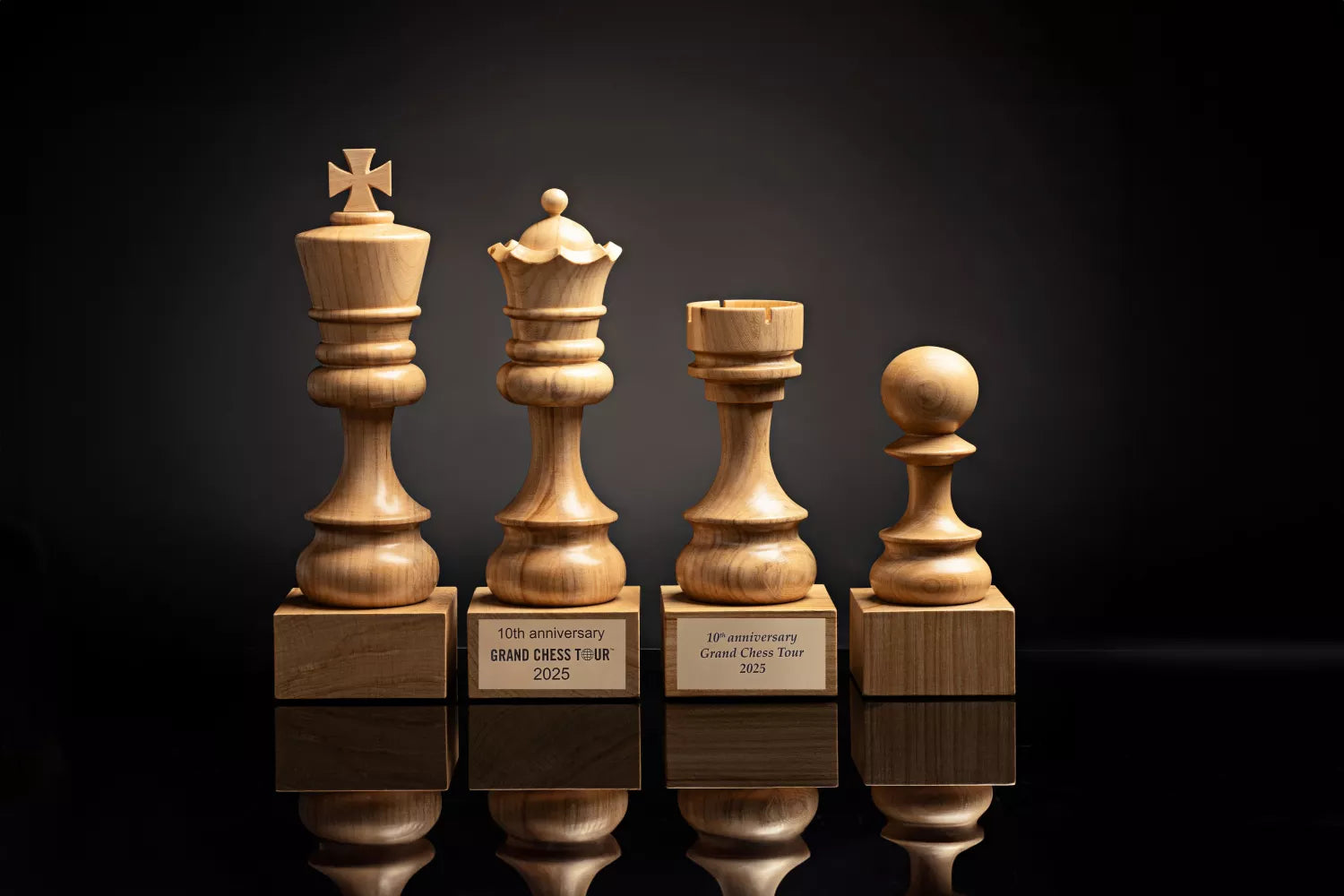 Wooden Chess Trophie - White Rook - Wooden Chess Trophie - White Rook