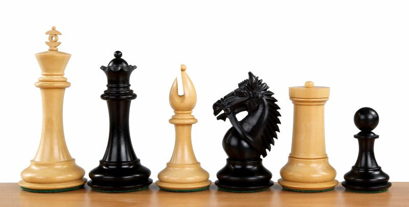 Made in America Ebony 4 inch chess pieces - Made in America Ebony 4 inch chess pieces
