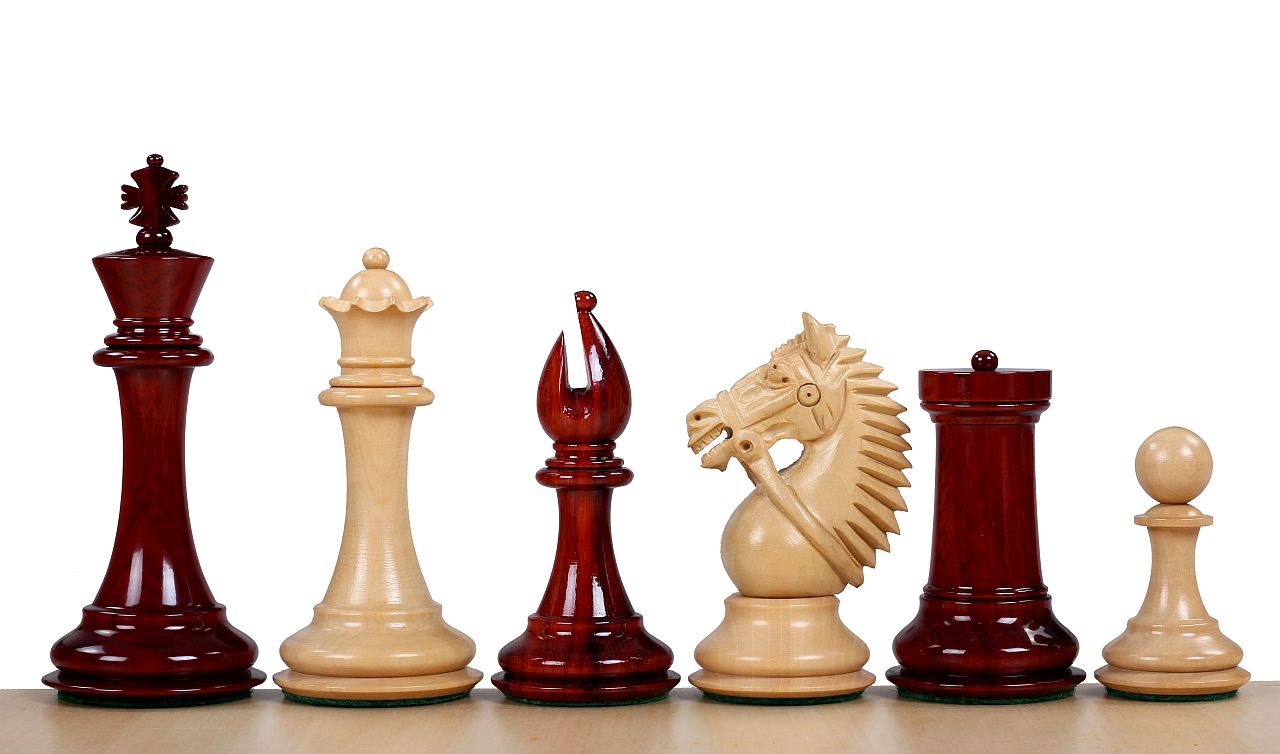 MADE IN AMERICA KNIGHT REDWOOD 4" chess pieces - MADE IN AMERICA KNIGHT REDWOOD 4" chess pieces