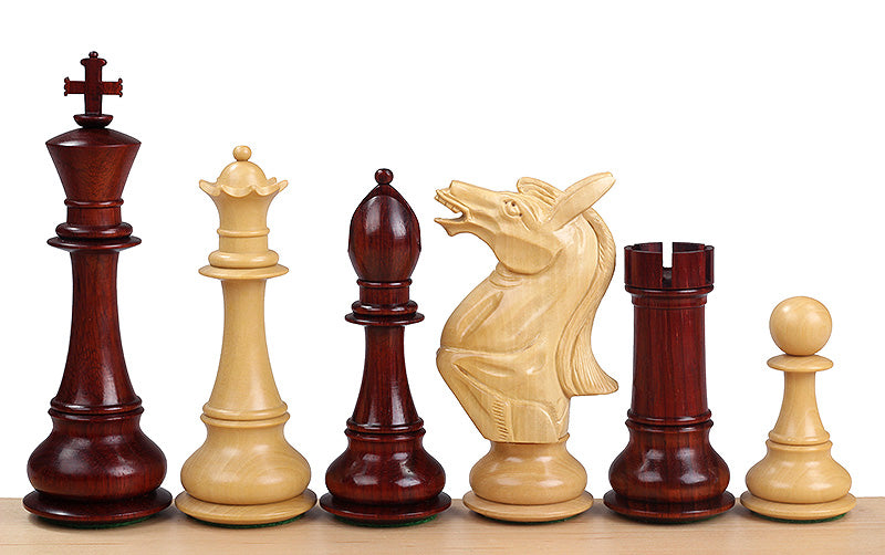 NAPOLEON REDWOOD CHESS FIGURES 6 INCHES - NAPOLEON REDWOOD CHESS FIGURES 6 INCHES