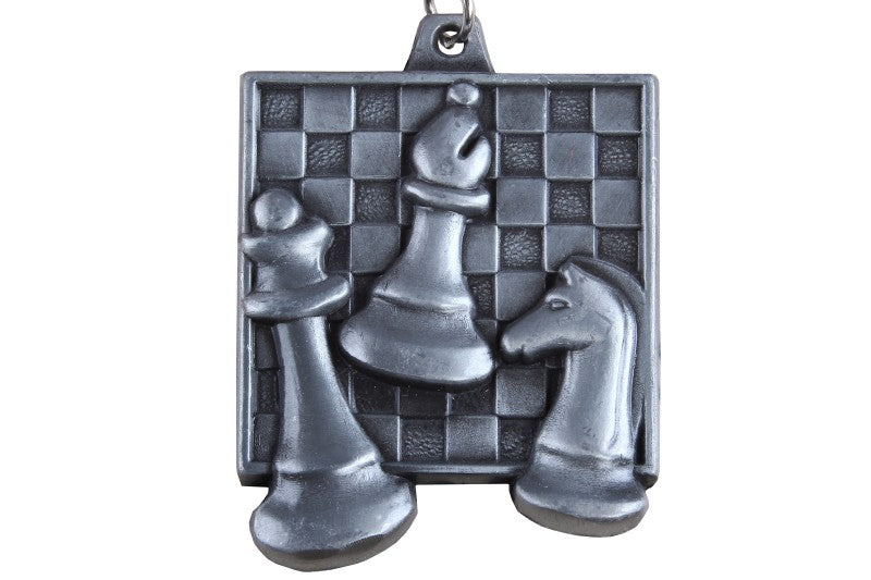 Chess Award - Square Medal Silver - Chess Award - Square Medal Silver