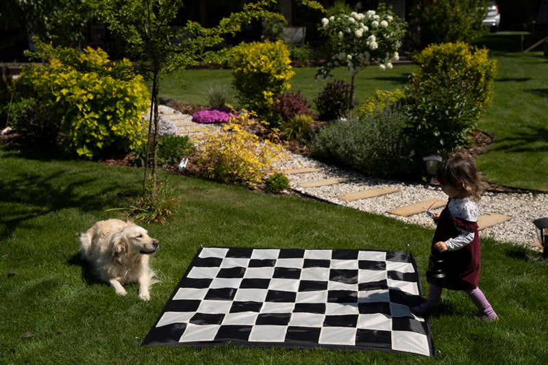 Giant Nylon Chess Board 6" (15cm) square - Giant Nylon Chess Board 6" (15cm) square
