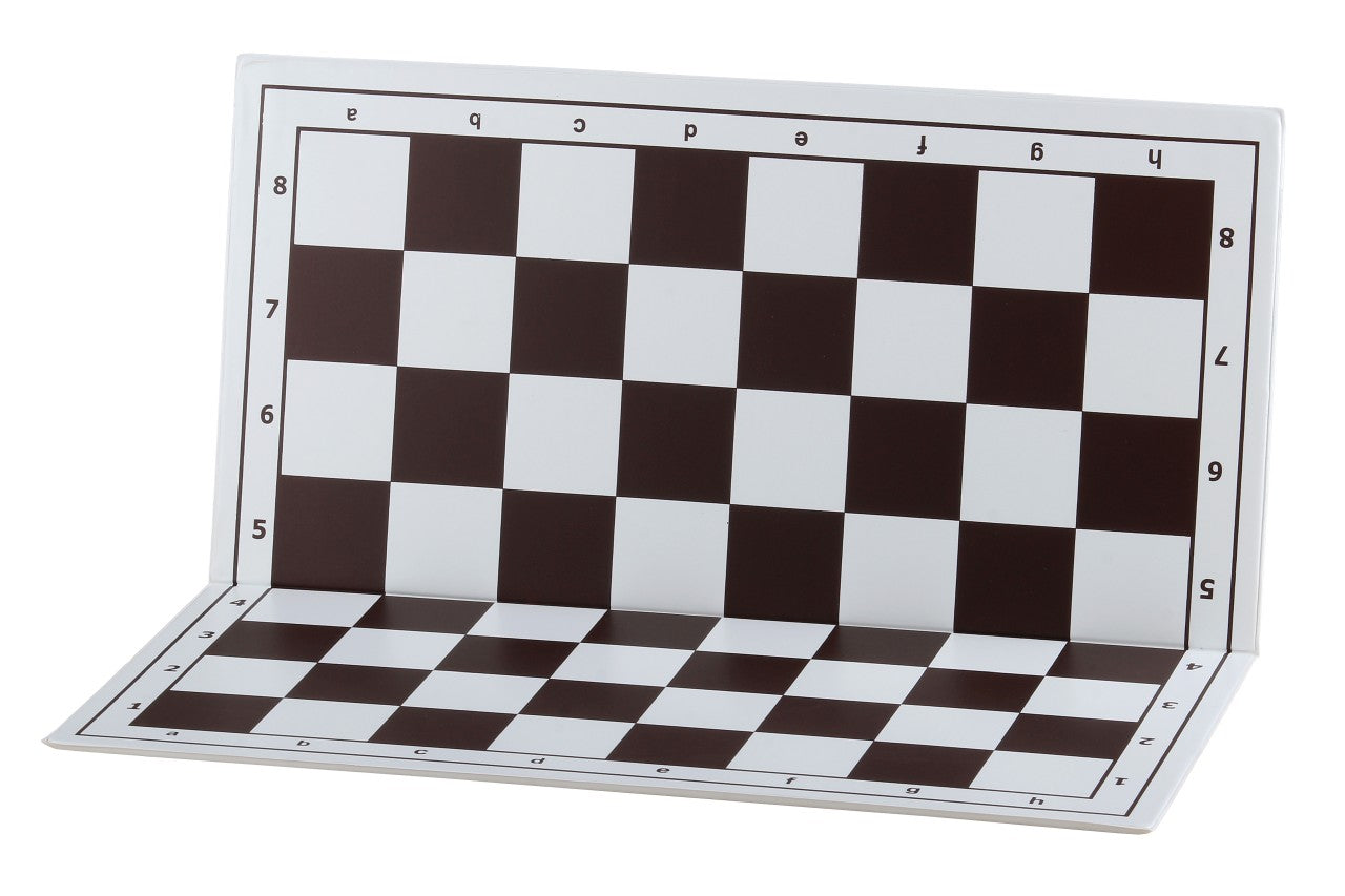 Plastic folding chessboard No. 4, white and brown - Plastic folding chessboard No. 4, white and brown