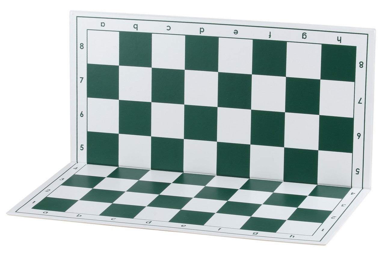 Plastic folding chessboard 4+, white and green - Plastic folding chessboard 4+, white and green