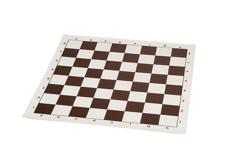 Rollable vinyl chessboard No. 4, white and brown - Rollable vinyl chessboard No. 4, white and brown