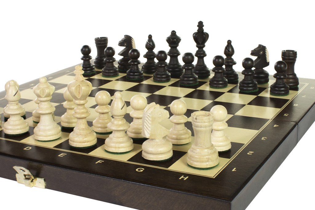 Training 35 cm wooden chess set - Training 35 cm wooden chess set
