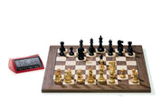 DGT USB electronic chessboard, walnut/clone + Classic pieces