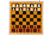 MAGNETIC PIECES for DEMO chessboard white/red