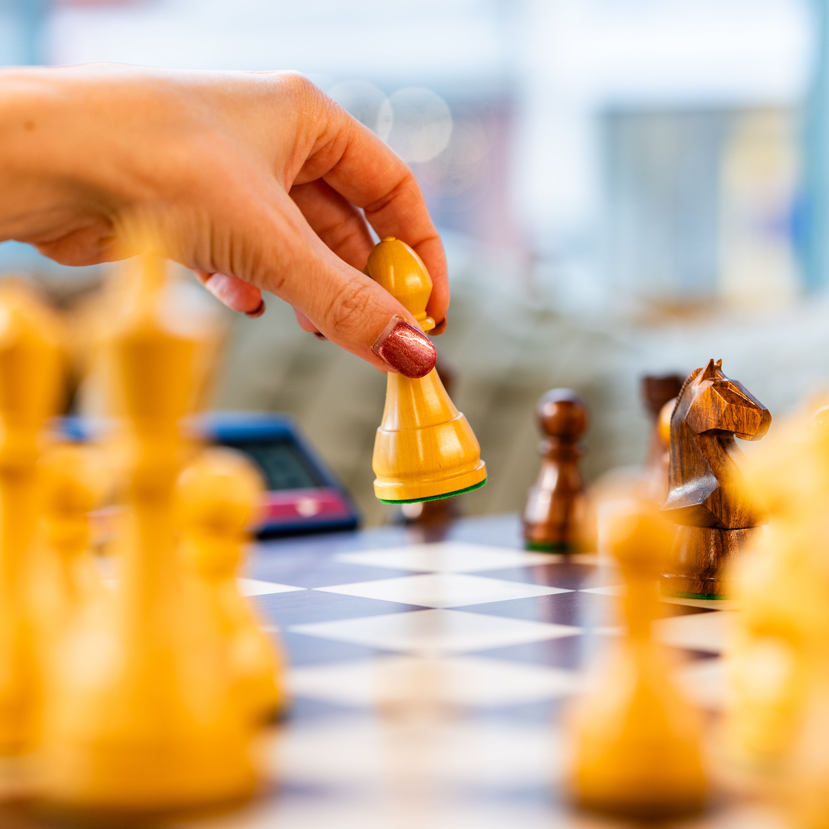 DGT modern wooden chess pieces for electronic boards - DGT modern wooden chess pieces for electronic boards