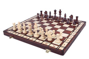 JUPITER" No. 4 Tournament Wooden Chess Set (42x42cm) burned and weighted