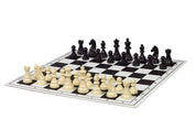 Staunton No. 3 plastic chess pieces (king 65 mm) for play and analysis