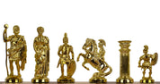 Metallized chess pieces stylized as the Roman Empire, loaded with metal (king 98 mm)