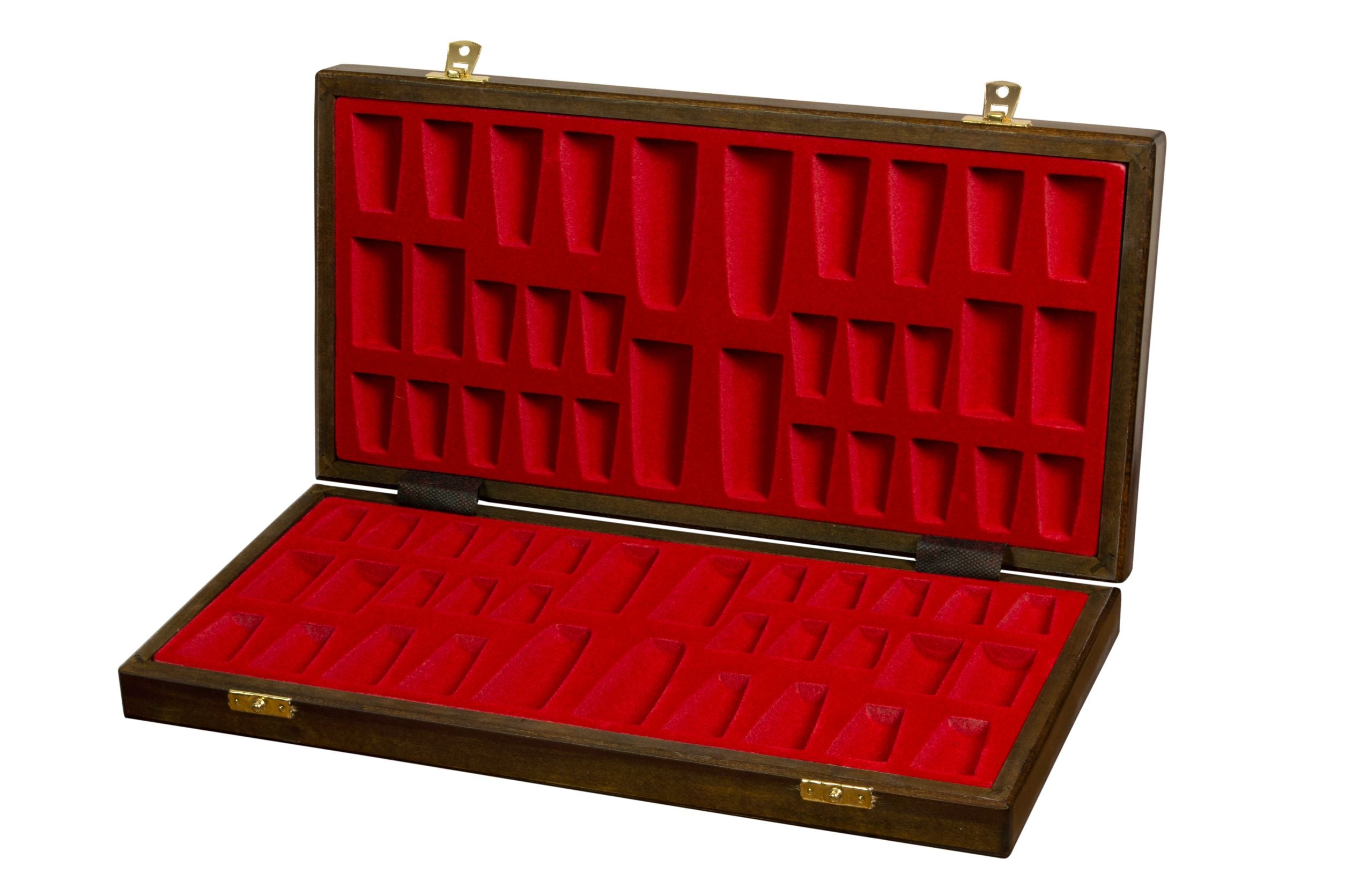 Wooden chess case with insert (40 x 40 cm) - Wooden chess case with insert (40 x 40 cm)