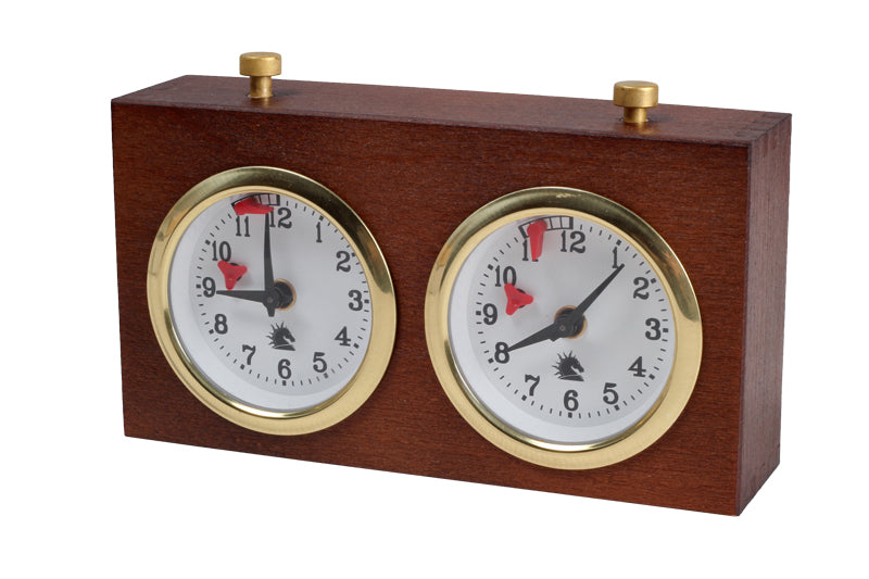 Wooden BHB chess clock without stand – DARK SMALL - Wooden BHB chess clock without stand – DARK SMALL