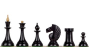 Fichas de ajedrez Queen's Gambit de 1957, de boj ebanizado, 3,75 pulgadas