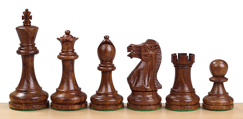Executive Acacia/Boxwood 4" chess pieces - Executive Acacia/Boxwood 4" chess pieces
