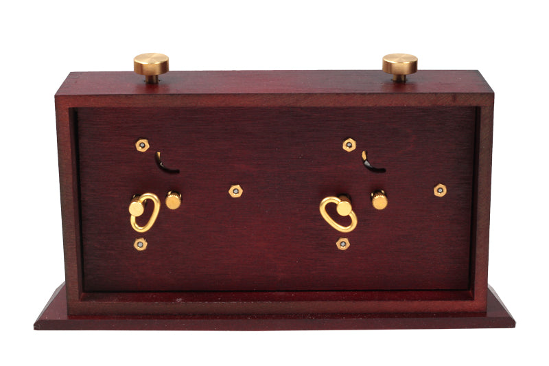 Wooden BHB chess clock with stand – DARK LARGE - Wooden BHB chess clock with stand – DARK LARGE