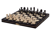 Black Wooden Magnetic Chess Set (27 cm)