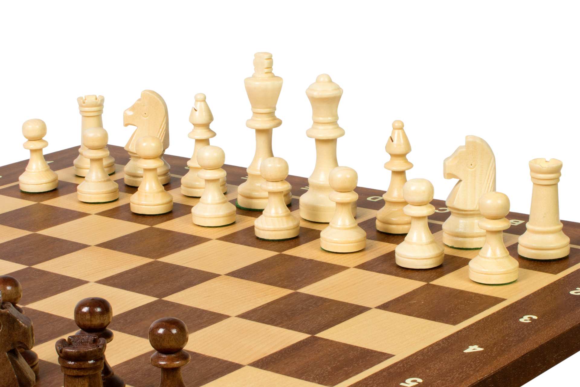 Tournament chess set No. 4 - 40 mm chessboard + Sunrise Staunton 78 mm pieces - df4d1056ec80760c36d7f3a24b38b7b3