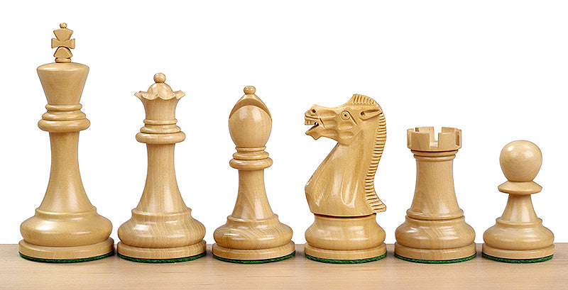 Executive Acacia/Boxwood 4" chess pieces - Executive Acacia/Boxwood 4" chess pieces