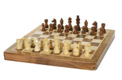 Wooden Magnetic Chess set with 30 cm inlaid chessboard
