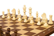 Tournament chess set No. 4 - 40 mm chessboard + Sunrise Staunton 78 mm pieces