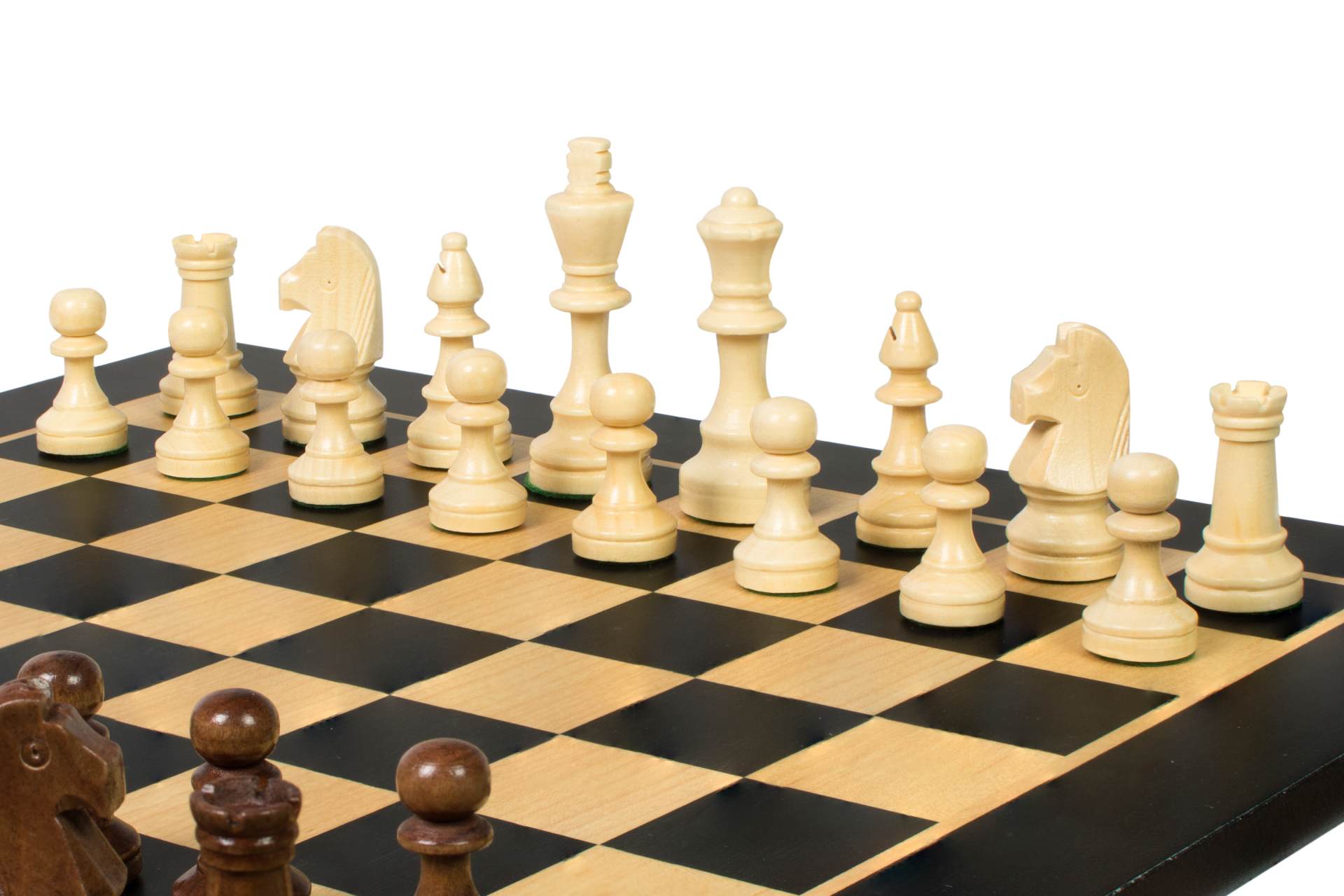 Tournament chess set No. 4 - 40 mm chessboard + Sunrise Staunton 78 mm pieces - 2314907b96ef3e20cad7189f3356a6e6