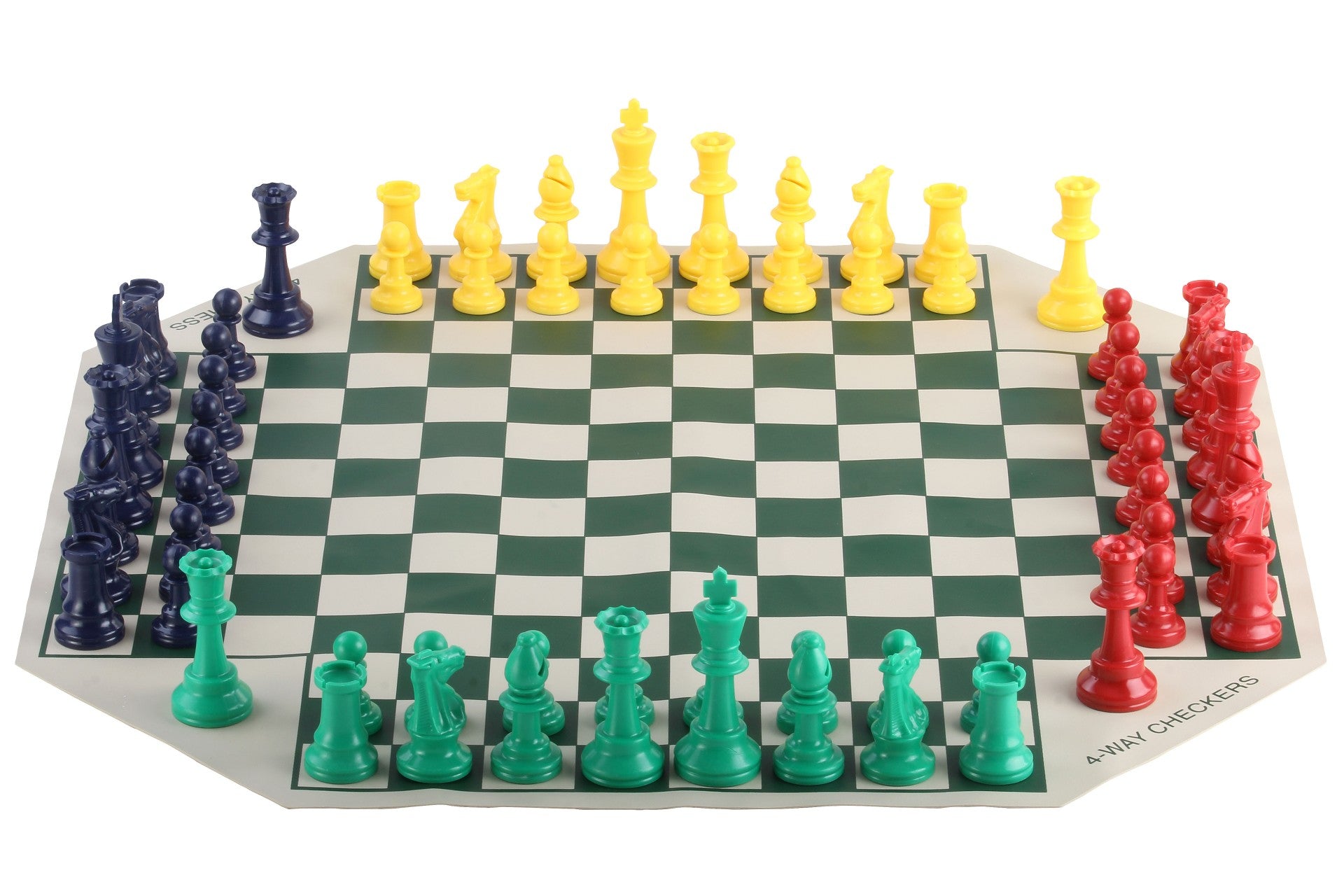 4 players chess set (Blue, Green, Red and Yellow) - 4 players chess set (Blue, Green, Red and Yellow)