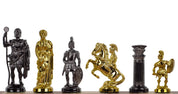 Metallized chess pieces stylized as the Roman Empire, loaded with metal (king 98 mm)