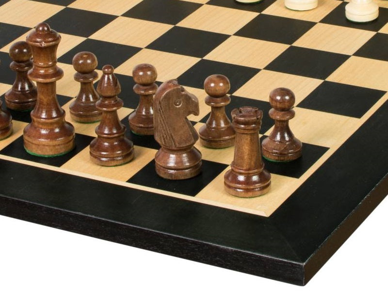 Tournament chess set No. 4 - 40 mm chessboard + Sunrise Staunton 78 mm pieces - 20149b6c856e8fc876d1cb19bc06703d