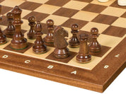 Tournament chess set No. 4 - 40 mm chessboard + Sunrise Staunton 78 mm pieces