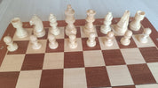 Ajedrez magnético de madera + damas de madera (38 x 38 cm)